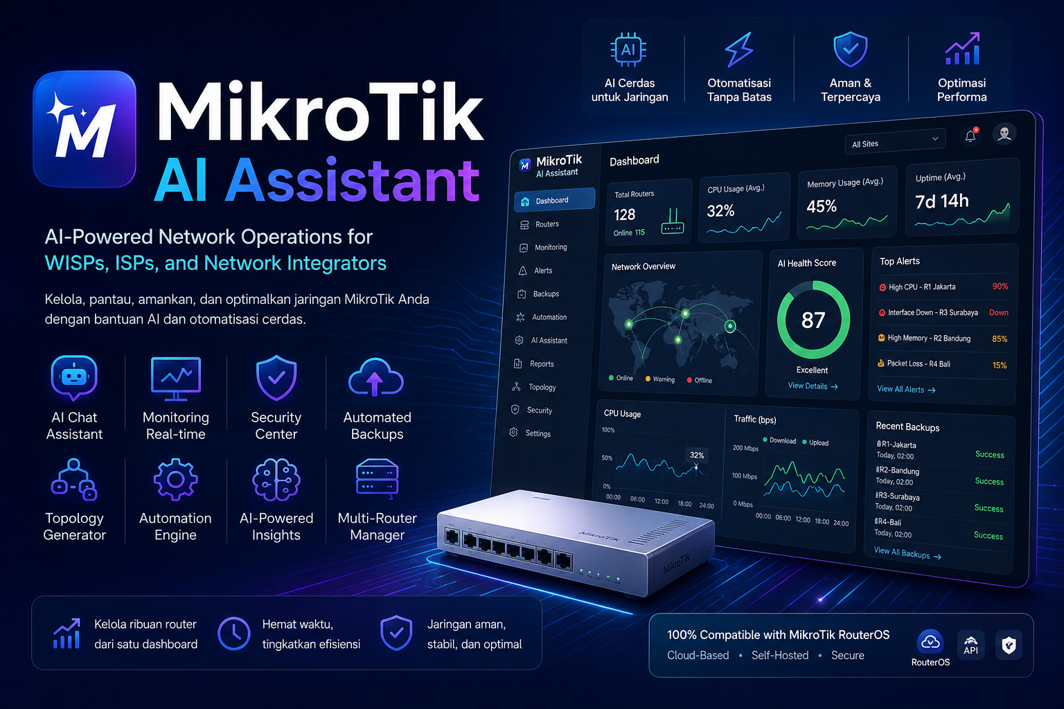 MikroTik AI Assistant for WISPs, ISPs, and Network Integrators